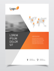 Catalogue cover design. Annual report vector illustration templa