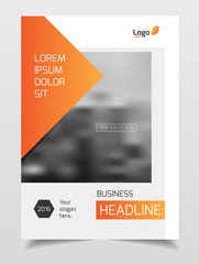 Catalogue cover design. Annual report vector illustration templa