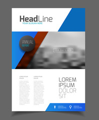 Business Brochure design. Annual report vector illustration temp