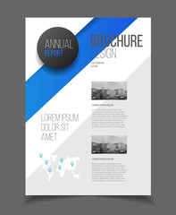 Annual report. Leaflet Brochure Flyer template A4 size design, b