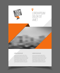 Annual report. Leaflet Brochure Flyer template A4 size design, b