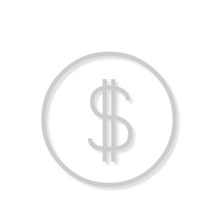 beyaz arka planı olan para sembolü