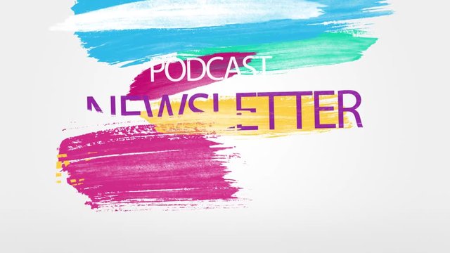 Colorful social marketing buzzwords