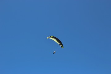 Paragliding above the sea, Denmark.