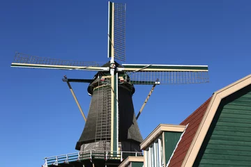 Papier Peint photo autocollant Moulins Moulin à farine aux Pays-Bas