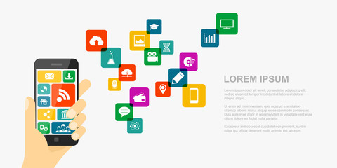 Fototapeta premium mobile internet concept