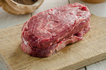 Raw fillet steak