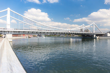 Krymsky Bridge across Moskva river.