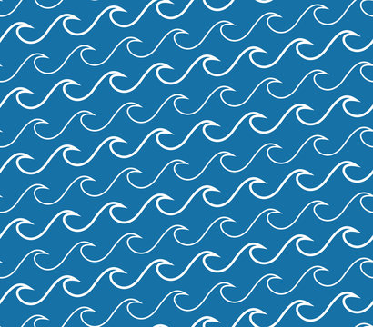 Wave Lines Seamless Pattern