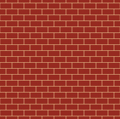 Red Brick Wall Seamless Pattern