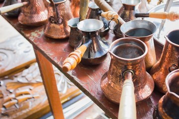 Lots of vintage Turkish coffee