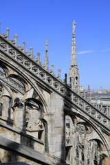 Fototapeta na wymiar Duomo di Milano, Milan Cathedral