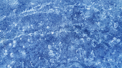 Natural blue ice texture