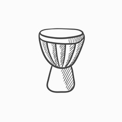Timpani sketch icon.