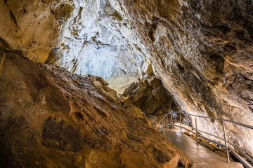 Details within Harmanec Cave in Kremnica Mountains, Slovakia