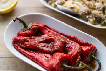 Marinated Red Pepper.