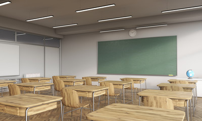 Classroom corner view