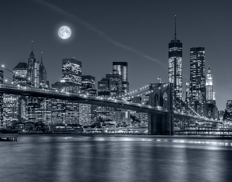 Fototapeta Nowy Jork nocą