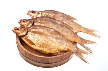 fish on a tray