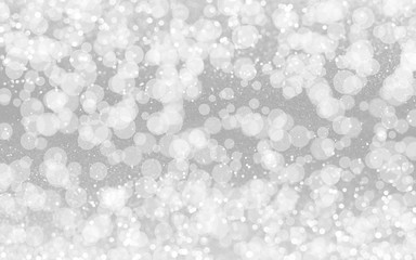 grey and white glitter bokeh background