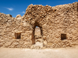 The ruins of the Masada fortress, Israel