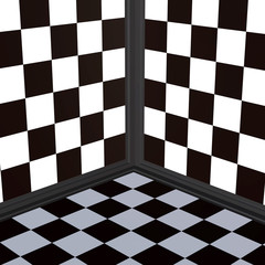 3d illustration of chess  situation