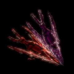 Naklejka premium 3d illustration of visual effect