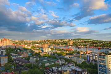 Cityscapes . 
City by the Sea , landscape .