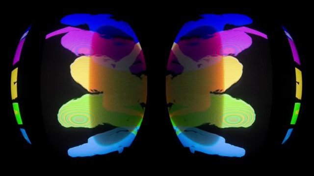 shadow dancer distorted video and television effect