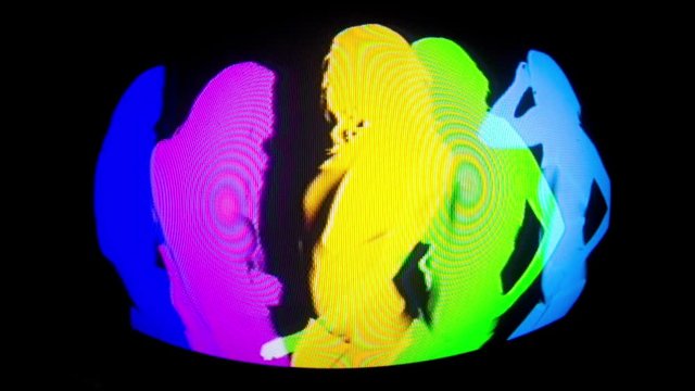 shadow dancer distorted video and television effect