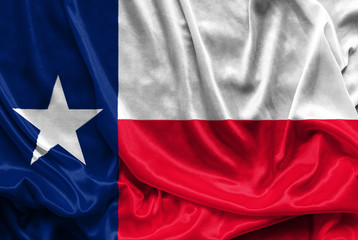 Texas Flag - Crumpled fabric background, wallpapers