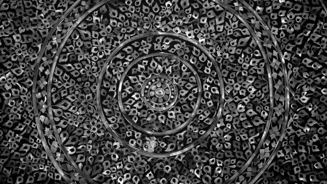 Circle Thai pattern moving