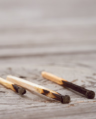 lot of different matches, fire, and danger