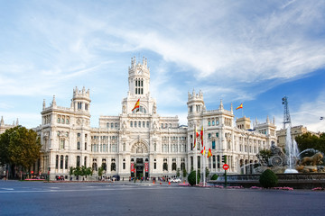 Palacio de Comunicaciones at Plaza de Cibeles in Madrid, Spain