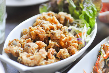 deep fried chicken tendon or fried chicken