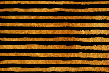 Golden grunge stripe pattern.
