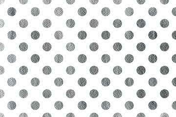 Silver polka dot background.