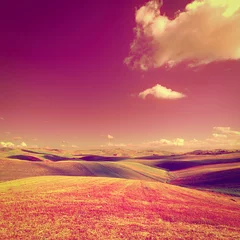 Fotobehang Koraal Fields of Sicily  © George