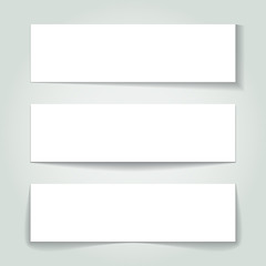 white empty card template isolated