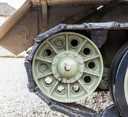 Close up tank track