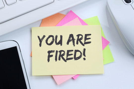 You are fired employee losing jobs, job working unemployed busin