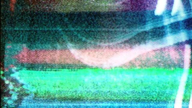 television video distortion and static old tv