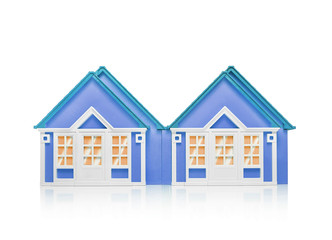 Model house isolated on white