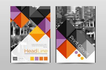 Geometric brochure front page