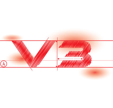 v3 redprint font