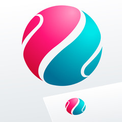 Vector colorful sign. Logo for Business, Technology, Corporation.