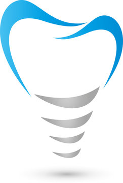 Zahnimplantat, Zahn, Zahnarzt, Logo, Implantat