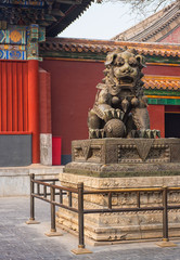 Famous Lama Temple in Beijing, China