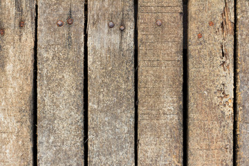 Grain aged brown wood plank texture background