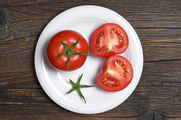 Tomatoes and sliced